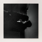 Timeless Love Silhouette in zwart-wit Legpuzzel (Horizontaal)