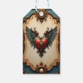 Timeless love, surreal elegance in steampunk style cadeaulabel (Achterkant)