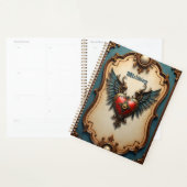 Timeless love, surreal elegance in steampunk style planner (Display)