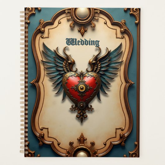 Timeless love, surreal elegance in steampunk style planner (Voorkant)