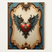 Timeless love, surreal elegance in steampunk style planner (Achterkant)