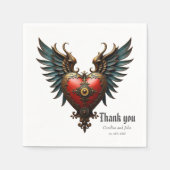 Timeless love, surreal elegance in steampunk style servet (Voorkant)