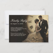 Timeless Love |  thema bruiloft RSVP Kaartje (Voorkant)