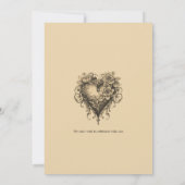 Timeless Love |  thema Opslaan datum Kaart (Achterkant)