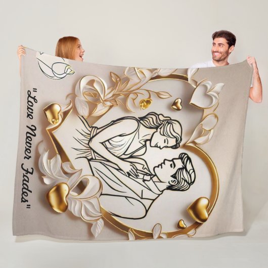 "Timeless Love Treasure" Fleece Deken (In situ)