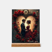 Timeless Love –Victorian Gothic Wedding Collection Acryl Bord (Voorkant)