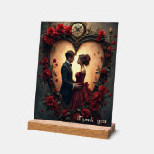 Timeless Love –Victorian Gothic Wedding Collection Acryl Bord (Hoek)
