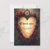 Timeless Love –Victorian Gothic Wedding Collection Bedankkaart (Voorkant)