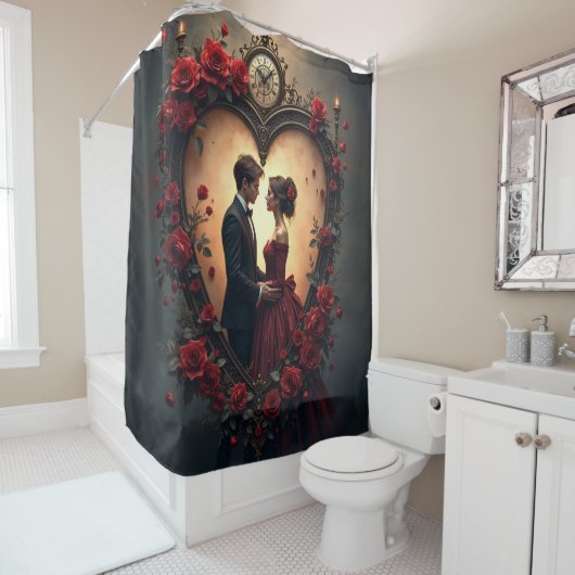 Timeless Love –Victorian Gothic Wedding Collection Douchegordijn (In situ)