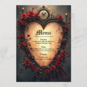 Timeless Love –Victorian Gothic Wedding Collection Menu (Voorkant)