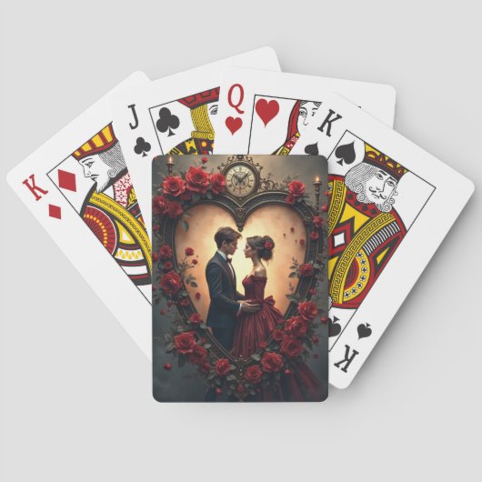 Timeless Love –Victorian Gothic Wedding Collection Pokerkaarten (Achterkant)