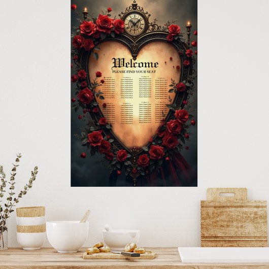 Timeless Love –Victorian Gothic Wedding Collection Poster (Keuken)