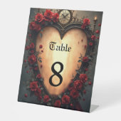 Timeless Love –Victorian Gothic Wedding Collection Reclamebord Met Voetstuk (Voorkant)