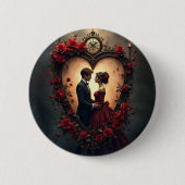 Timeless Love –Victorian Gothic Wedding Collection Ronde Button 5,7 Cm (Voorkant)