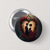 Timeless Love –Victorian Gothic Wedding Collection Ronde Button 5,7 Cm (Voorkant /achterkant)