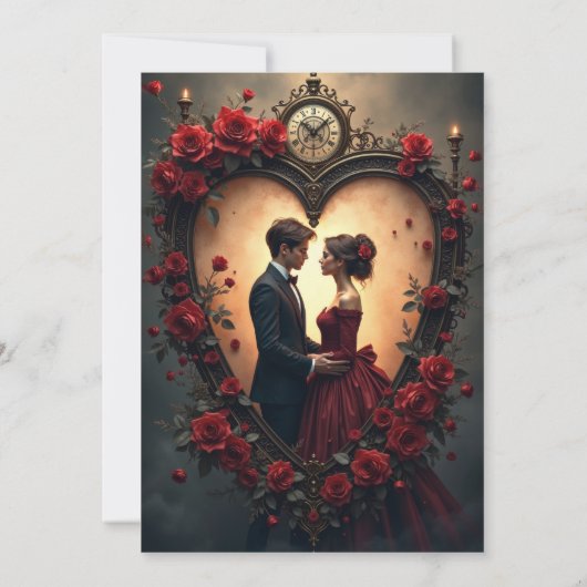 Timeless Love –Victorian Gothic Wedding Collection Save The Date (Achterkant)