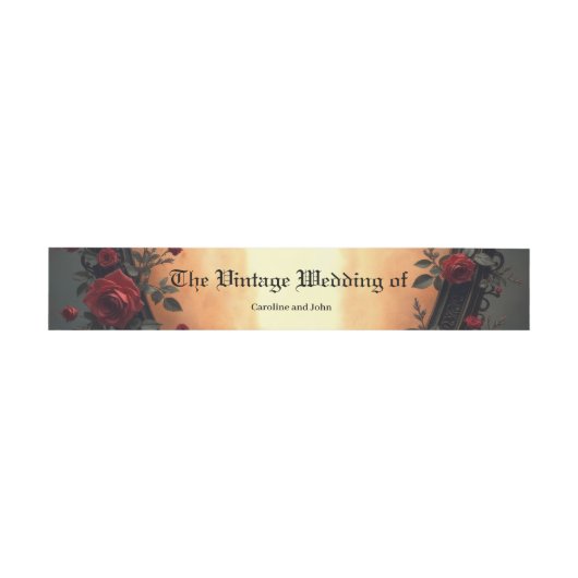 Timeless Love –Victorian Gothic Wedding Collection Uitnodigingen Wikkel (Vlak)