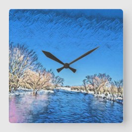 Timeless Love Vierkante Klok