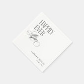 Timeless Luxe Script Happily Ever After Party Servet (Hoek)
