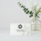 Timeless Marble Visitekaartje de minimale lay-out (Staand voorkant)