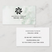 Timeless Marble Visitekaartje de minimale lay-out (Voorkant / Achterkant)