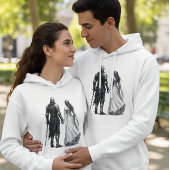 Timeless Medieval Romance Illustration Hoodie