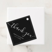 Timeless Modern Minimalist Wedding | Thank You Bedankjes Labels (In situ)