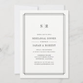 Timeless Monogram repetitie voor binnengebruik Kaart (Voorkant)