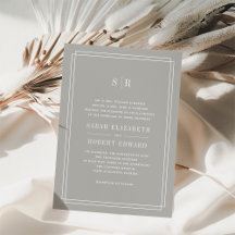 Timeless Monogram Weddenschap | Greige