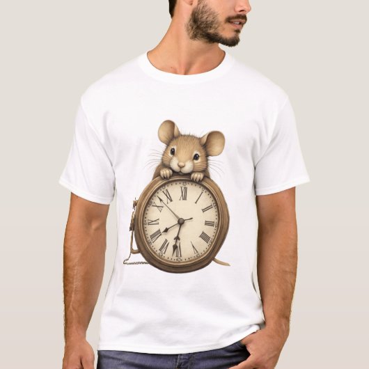 Timeless Mouse – Steampunk Vintage TinyFur Shirt (Voorkant)
