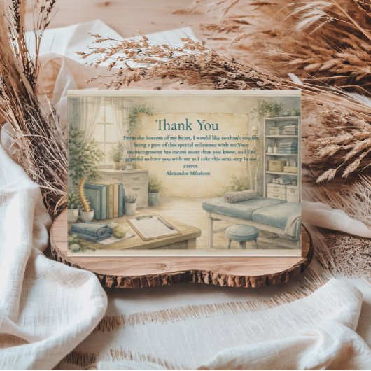 Timeless Physical Therapy Graduate Bedankkaart