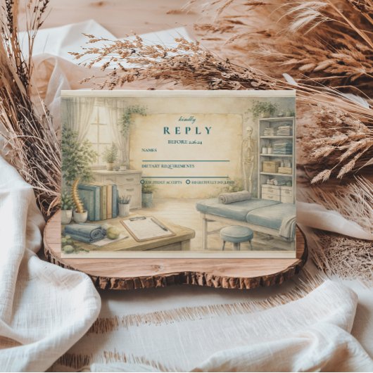 Timeless Physical Therapy Graduate RSVP Kaartje