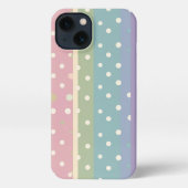 Timeless Polka Dotz in Pastel shades iPhone Hoesje (Achterkant)