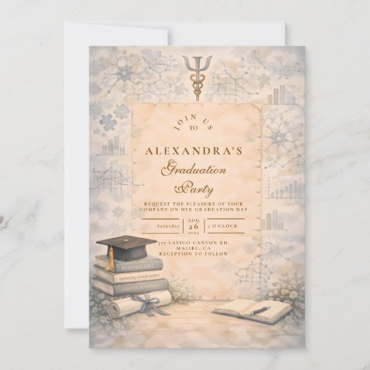 Timeless Psychology Graduation Kaart (Voorkant)