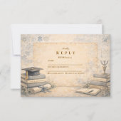 Timeless Psychology Graduation RSVP Kaartje (Voorkant)