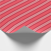 Timeless Red Stripes Classic Cadeaupapier (Hoek)