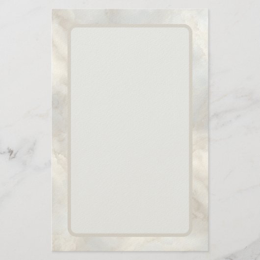 Timeless Refined Modern Luxury Marble Briefpapier (Voorkant)