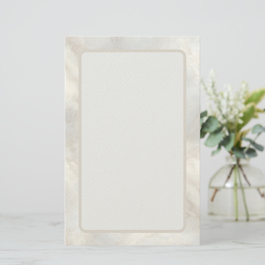Timeless Refined Modern Luxury Marble Briefpapier (Staand voorkant)