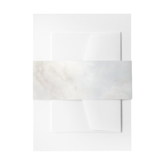 Timeless Refined Modern Luxury Marble Uitnodigingen Wikkel (Voorkant Voorbeeld)