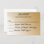 Timeless Retirement Party RSVP-kaart RSVP Kaartje (Voorkant / Achterkant)