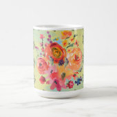 Timeless retro style decorative botanical painting koffiemok (Center)