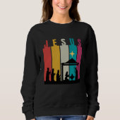 Timeless Reverence: Retro Christmas Sweatshirt (Voorkant)