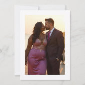 Timeless Romantic Purple Shades Flowers Arch Photo Kaart (Achterkant)