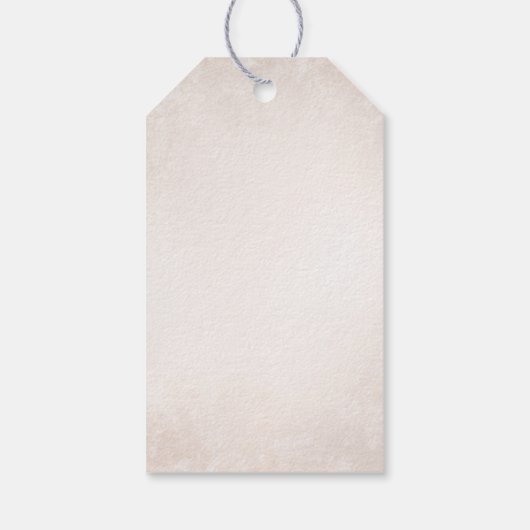 Timeless Romantic Vineyard Rustic Wedding Cadeaulabel (Achterkant)