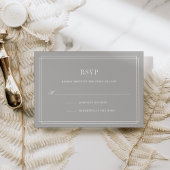 Timeless RSVP-kaart | Greige RSVP Kaartje