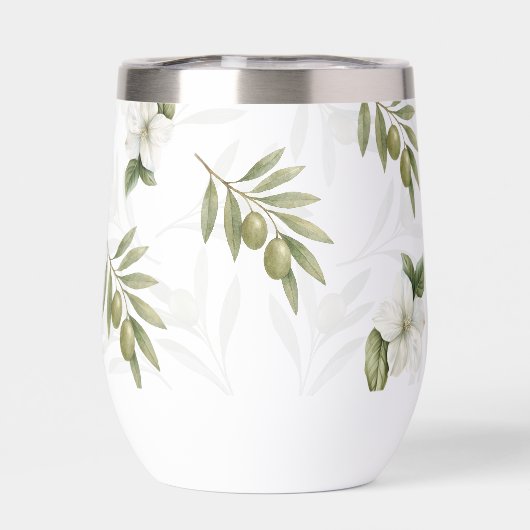 Timeless Sage Olive Watercolor Chic (Achterkant)