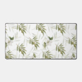 Timeless Sage Olive Watercolor Chic Bureaumat (Voorkant)