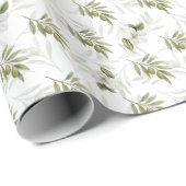 Timeless Sage Olive Watercolor Chic  Cadeaupapier (Rol Hoek)