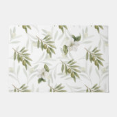 Timeless Sage Olive Watercolor Chic Deurmat (Voorkant)