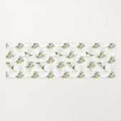 Timeless Sage Olive Watercolor Name  Yogamat (Achterkant (horizontaal))